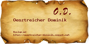 Oesztreicher Dominik névjegykártya